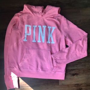 Pink Victoria Secret Hooded Sweatshirt
